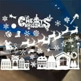 thumbnail image 4 of ABODELINE Christmas Snowflakes Window Clings White Christmas Tree Elk Snow House Window Stickers Winter Decorations for Christmas Party, 4 of 5
