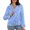 A1#Light Blue1635, variant on Wxolcjlv Women's Satin Moto Jacket Lapel Asymmetric Zip Long Sleeve Biker Jacket With Zipper Pockets