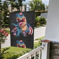 thumbnail image 5 of Wukai Blue Dinosaur Garden Flags Double Sided Welcome Garden Yard House Flags Outside Outdoor House (Only Flag), 5 of 8