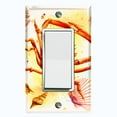 thumbnail image 1 of Metal Light Switch Wall Plate Outlet Cover (Ocean Sea Shell Crab Beach Clam - Single Rocker), 1 of 2