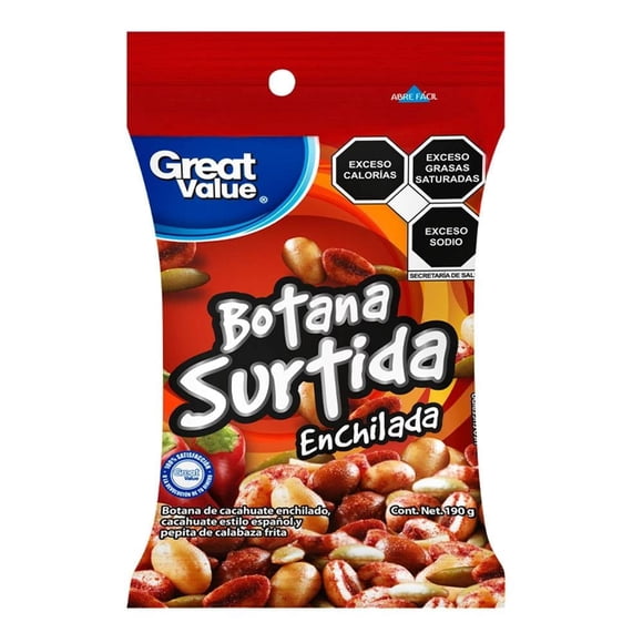 Botana Great Value surtida enchilado 190 g