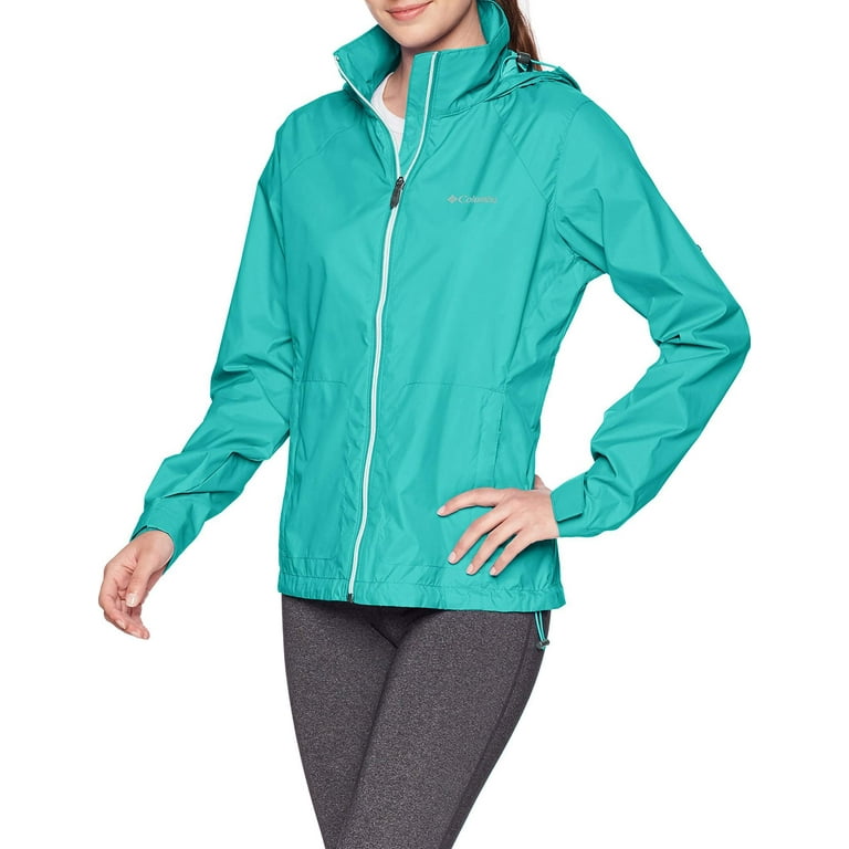 Columbia Women s Plus Size Switchback III Adjustable Waterproof Rain Jacket Miami 2X