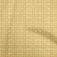 thumbnail image 1 of oneOone Cotton Poplin Mustard Yellow Fabric Asian Block Sewing Material Print Fabric By The Yard 56 Inch Wide, 1 of 5