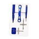 thumbnail image 2 of Kit de herramientas de reparación de carretes de pesca, extractor de pasadores, extractor de tapas, varilla superior cruzada, multifunción Azul, 2 of 9