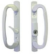 thumbnail image 4 of Sliding Glass Patio Door Handle Set, Mortise Type, B Position, Off Center Latch Keyed, White, 4 of 4