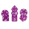 thumbnail image 1 of Polyhedral DND Dice Set, 7 Pcs DND Acrylic Dice for RPG Role Playing Table Games Tabletop Gaming Accessories, Pearl Pattern Rose Red, 1 of 6