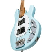 Sterling by Music Man Stingray Ray34HH Bass Daphne Blue Roasted Maple