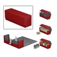 thumbnail image 3 of Caja de cubierta de cuero Sunnimix para cartas coleccionables rojo, 3 of 8