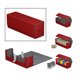 thumbnail image 3 of Caja de cubierta de cuero Sunnimix para cartas coleccionables rojo, 3 of 8