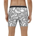 thumbnail image 4 of Salouo Snake Pattern Men's Boxer Briefs, Soft & Breathable Underwear Elastic Waistband Briefs for Men,1-Pack, 4 of 7