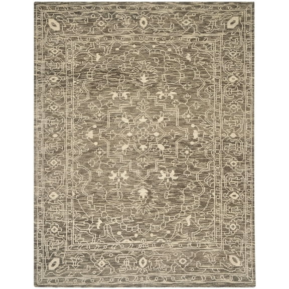 SAFAVIEH Kenya Gracelyn Oriental Area Rug, Brown/Beige, 8' x 10'