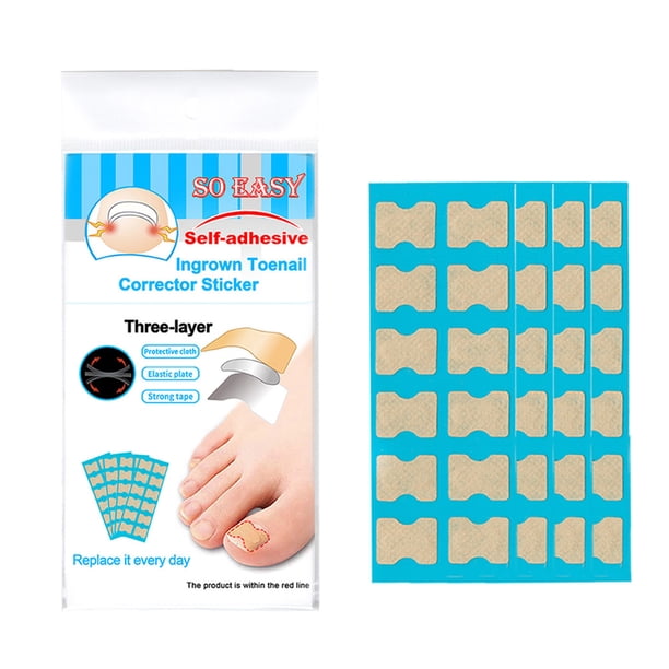 120 Uds pegamento de gelatina autoadhesivo Corrector de uñas encarnadas pegatinas pasta Simple reemp Meterk 120 piezas