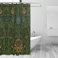 thumbnail image 5 of Victorian William Morris Original Design Vintage Shower Curtain Furniture Bathroom Fabric Decorations Washable Shower Curtain with Hooks, 5 of 7