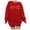 02_Red, variant on HNMKIU Womens Sweatshirts Aunt Themed Embroidered Letter Print Sweatshirt Long Sleeve Crewneck Pullover Top for Casual Wear 02_Black,L