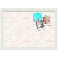 thumbnail image 2 of PinPix 20x14 Custom Cork Bulletin Board White Peach Poster Board Has a Fabric Style Canvas Finish, Framed in White Peach, by ArtToFrames (PinPix-1879), 2 of 5