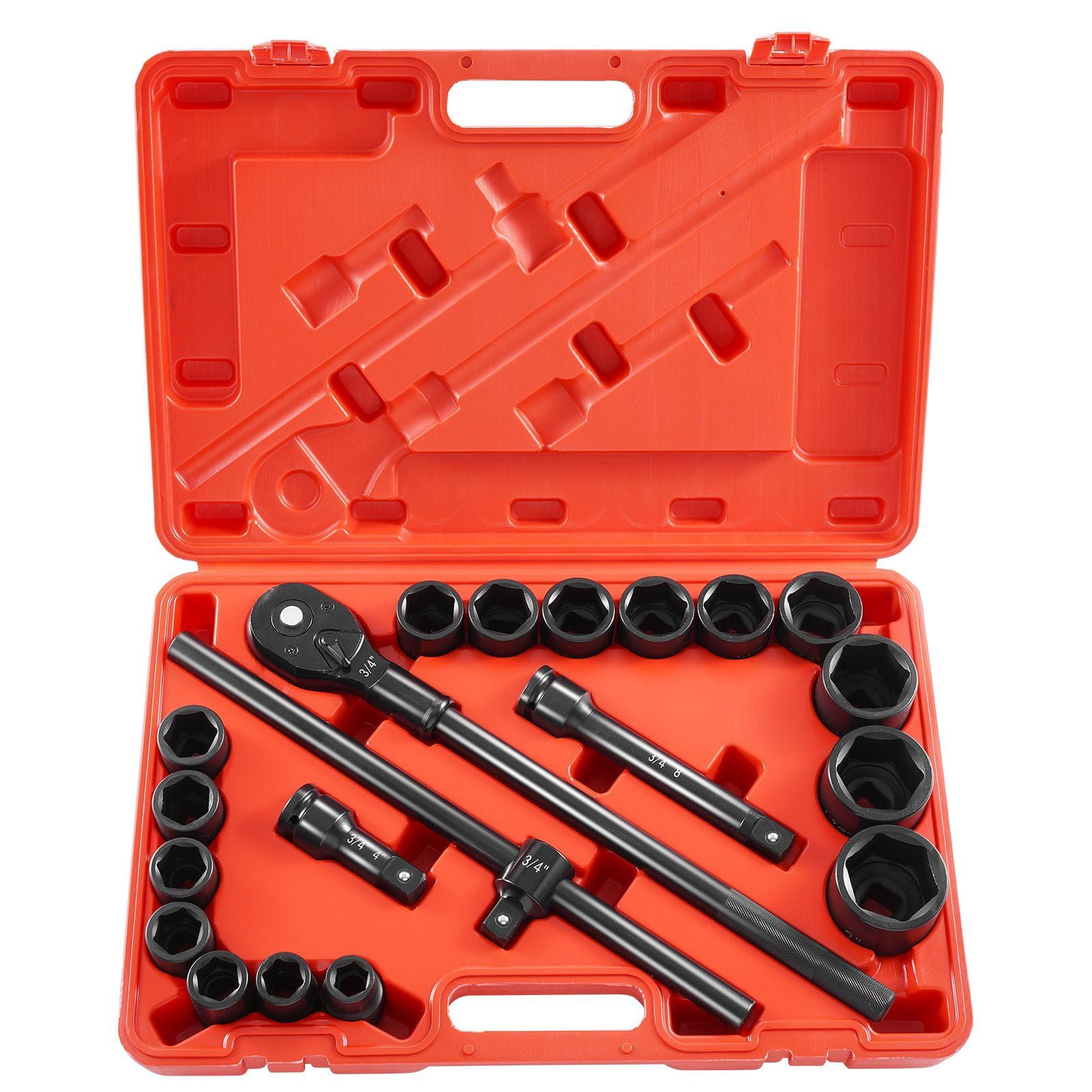 3/4" to 2" SAE Impact Socket Set – 21-Piece, 3/4" Drive, Industrial Strength Cr-Mo