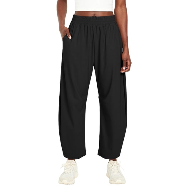 Pantalon de Randonnée à Séchage Rapide pour Femmes, Jambes Larges, Taille Haute, Ample, avec Poches