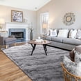 thumbnail image 6 of Cydiria Modern Gray Plush Area Rug Scandinavian Shaggy Carpet for Living Room, 5' x 8', 6 of 8