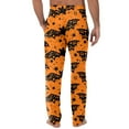 thumbnail image 5 of Domuza Halloween Pj Pants for Men Horror Funny Print Casual Drawstring Sleep Pants Lightweight Cotton Soft Lounge Pajama Bottoms with Pockets Yellow XL, 5 of 5