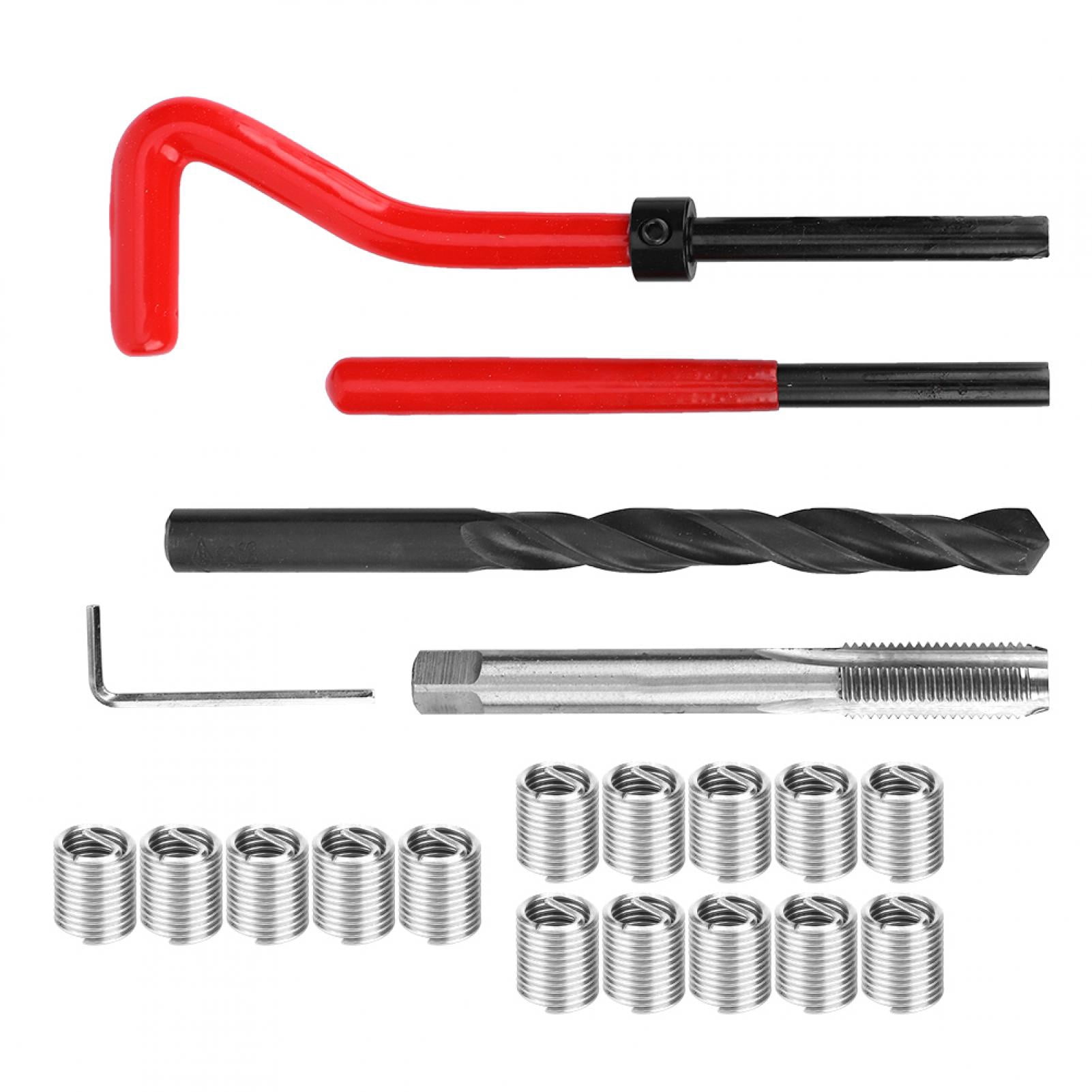 Fugacal 20 Pcs Thread Inserts M9x1.25 Female Thread Repairing Accessory Assortment Kit,Thread Repair Sleeve,M9x1.25