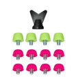 thumbnail image 3 of Boot de fútbol Stands Anti Slip Turd Torny 5 mm de diámetro Fútbol de botas de botas de fútbol 4 Verde 8 Rosa Oscuro, 3 of 8