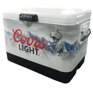COORS LIGHT BEER STAINLESS STEEL 54 Qt COOLER CAMPING BEACH BAR TAILGATING