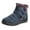 Navy, variant on Womens Winter Snow Boots Warm Fleece Lined Slip On Ankle Booties Waterproof Outdoor Shoes