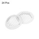 thumbnail image 3 of Cubierta de ventilación circular de 24 piezas, ventilación plana de soffit de 53 mm/2.1" de acero inoxidable, cubierta de ventilación de soffit blanca, 3 of 7