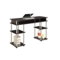 thumbnail image 2 of Pemberly Row Contemporary Writing Desk in Espresso Wood Finish, 2 of 6