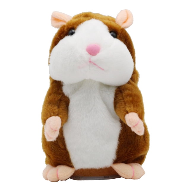 Juguete Peluche Hámster Que Y Camina Eléctrico (marrón Claro)