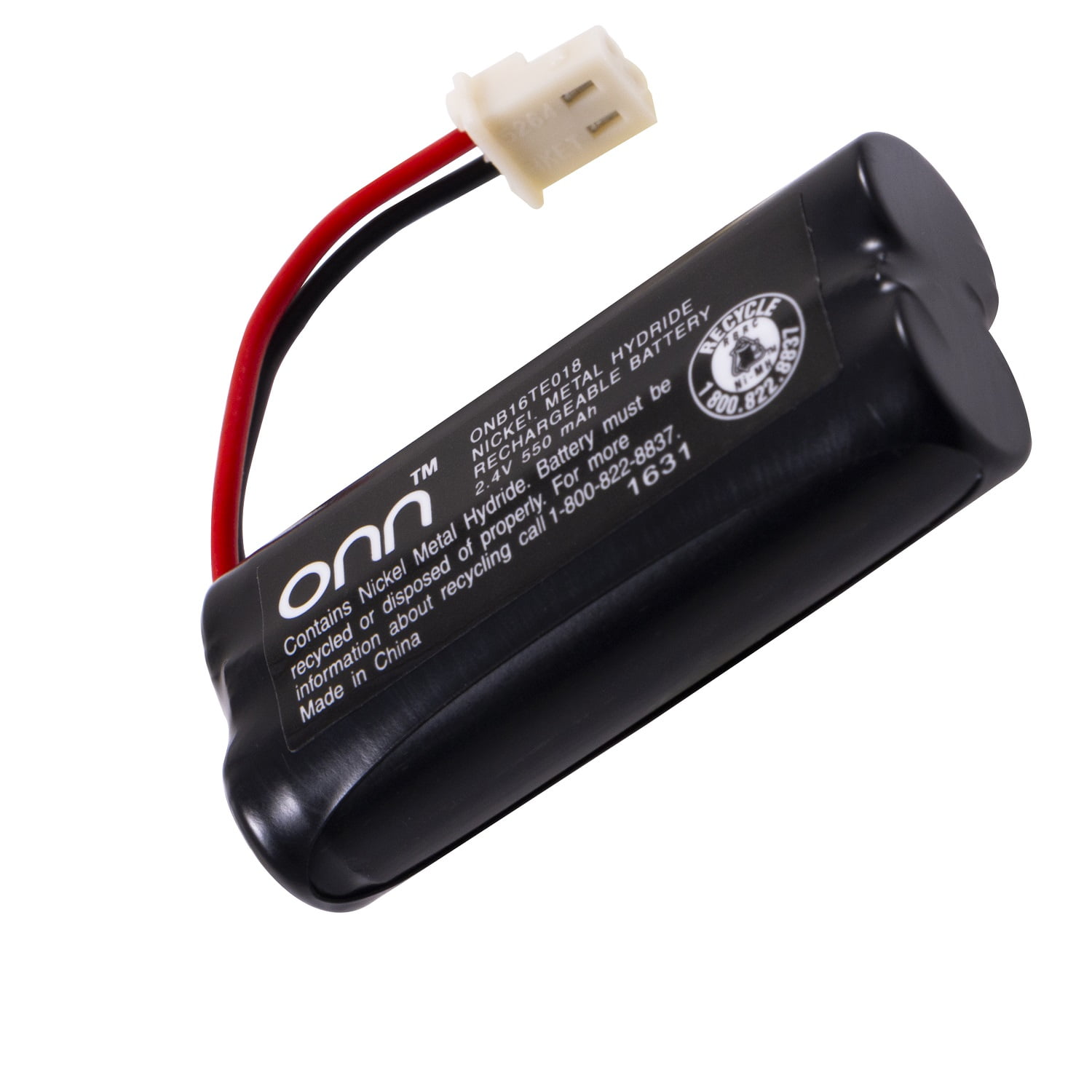 Refurbished Onn 100009993 Rechargeable Cordless Phone Battery, 2.4V