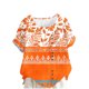 thumbnail image 1 of Camisetas de Manga Corta para las Mujeres Casual Cuello Redondo Cómodo de Lino Camiseta Botón Blusa Top Verano Manga Corta para las Mujeres, 1 of 5