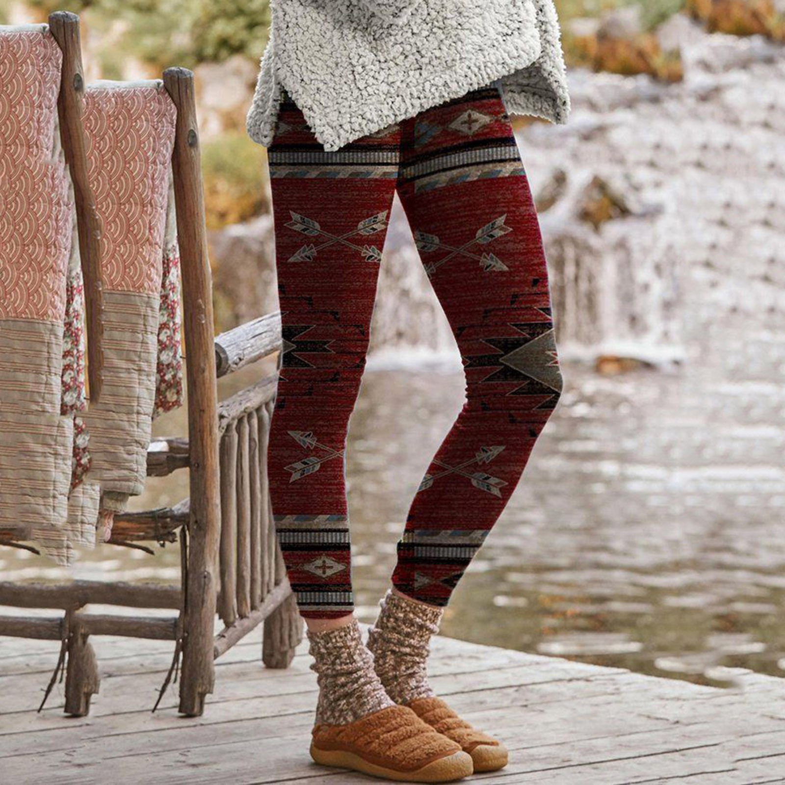 Cow Print Yoga Pants