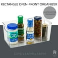 thumbnail image 2 of Simplify Rectangular Cabinet Organizer Basket Bin, Clear, 2 of 6