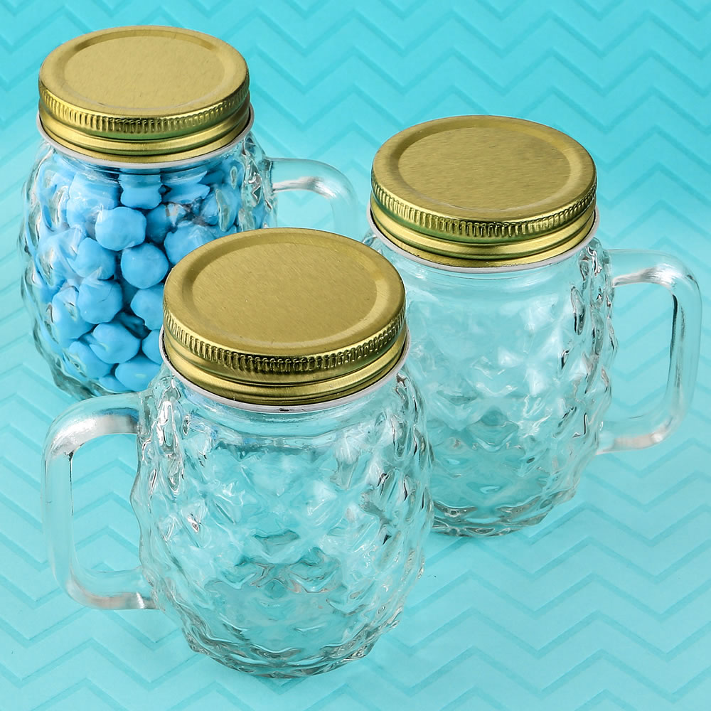 Dollhouse Miniature Cute Transparent Glass Jar Fishbowl Bank Flower pot JB