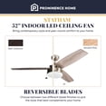 thumbnail image 2 of Prominence Home Statham 52" Indoor LED Ceiling Fan with Pull Chain, Espresso, 2 of 12