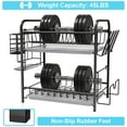 thumbnail image 5 of Auledio 2 Tier Dish Storage Rack with Utensil Holder Organizer for Kitchen Countertop in Black, 5 of 7