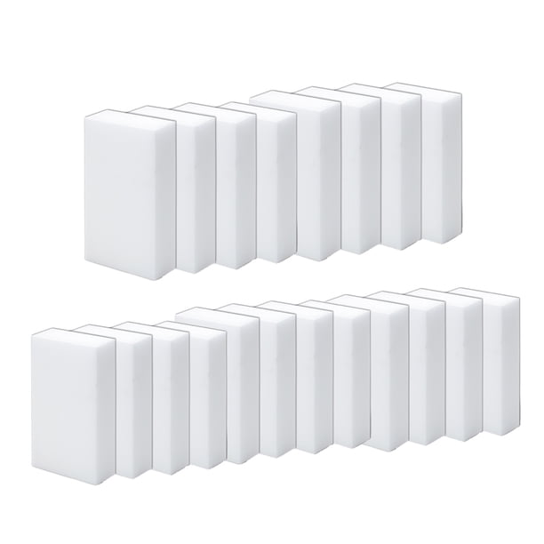 Moyic 20 piezas borradores de esponja de espuma de melamina multifuncionales resistentes al desgaste fáciles de usar almohadillas de limpieza para el Juegos de accesorios de baño Moyic HA028777-00