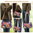 thumbnail image 4 of FORMRS Womens Shoulder Bag with Chain Strap Clutch Purse Cute Tote Handbag, Colorful Painted Flowers Pattern, 4 of 7