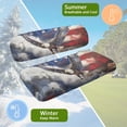 thumbnail image 5 of Yuyamidu Eagle Back Rest Seat Cushion Set of 2 American Flag Golf Cart Seat Covers Easy to Install Golf Cart Seat Protector Decor Keeps Seat Comfortable and Clean, 5 of 7