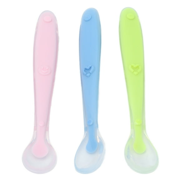Baby Spoons, Infant Training Spoons Flexible Soft Head Ergonomic Design Easy To Grasp 360° Arbitrary Angle Bending For Baby Self Feeding Training