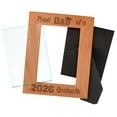 thumbnail image 2 of ThisWear Family Graduation Gift For Proud Dad of a 2026 Graduate Wood Engraved Portrait 5x7 Photo Frame, 2 of 7