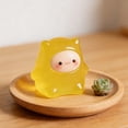 thumbnail image 4 of Fmbmuo Mini Ghost Resin Figurine Glow in Dark Resin 1pc for Desk Car Novelty Halloween (Yellow), 4 of 5