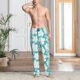 thumbnail image 5 of Vsdgher Vintage Floral Print Mens Pajama Pants Sleep & Lounge Pants, PJ Bottoms With elastic waistb and Pockets, 5 of 5