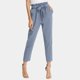 thumbnail image 1 of WILLBEST Pantalones Casuales de Mujer con Cintura Alta, con Cinturón y Lazo, para Comodidad y Estilo Diario Mediana, 1 of 5