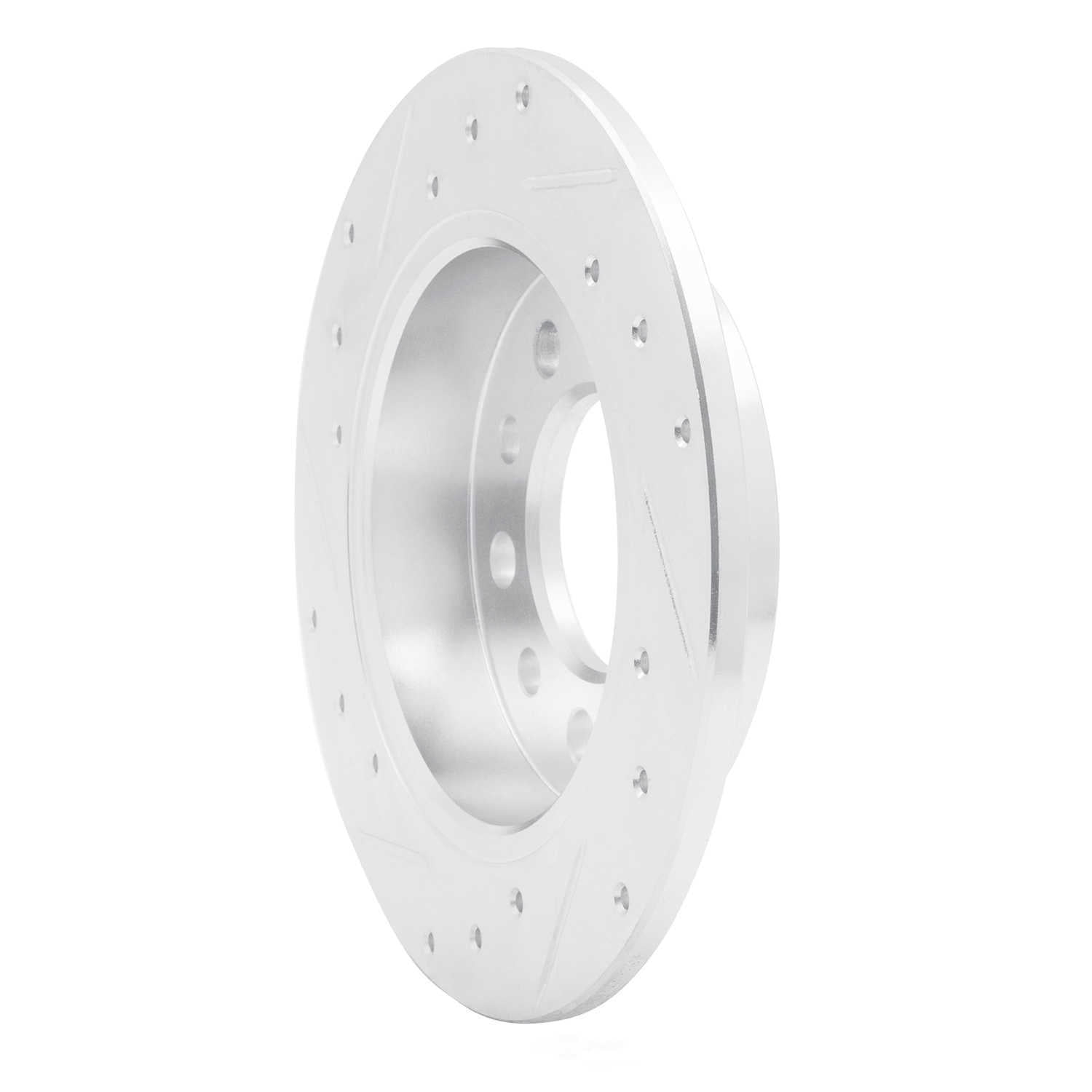 Dynamic Friction Company 631-03017R DFC Brake Rotor - Drilled And Slotted - Silver