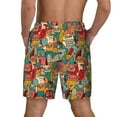 thumbnail image 4 of Goofa Funny Owl Bird Printed Men's Swim Trunks Board Shorts Quick Dry Mens Swimming Trunks with Compression Liner,Breathable Fit Hawaii Beach Shorts-Medium, 4 of 9
