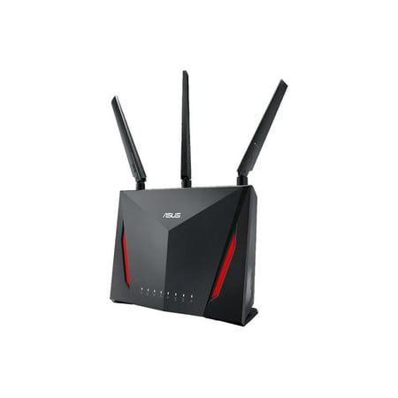 ASUS - RT-AC86U AC2900 Dual-Band Wi-Fi Router with Life time internet Security - Black