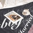 thumbnail image 3 of LHSHID Wedding Gifts for Newlywed Couple Mr and Mrs Honeymoon Throw Blanket Anniversary Romantic Gifts for Women Men Couples Gifts for Her Him Girlfriend Boyfriend Blankets for Couch Bedches 50x60in, 3 of 5