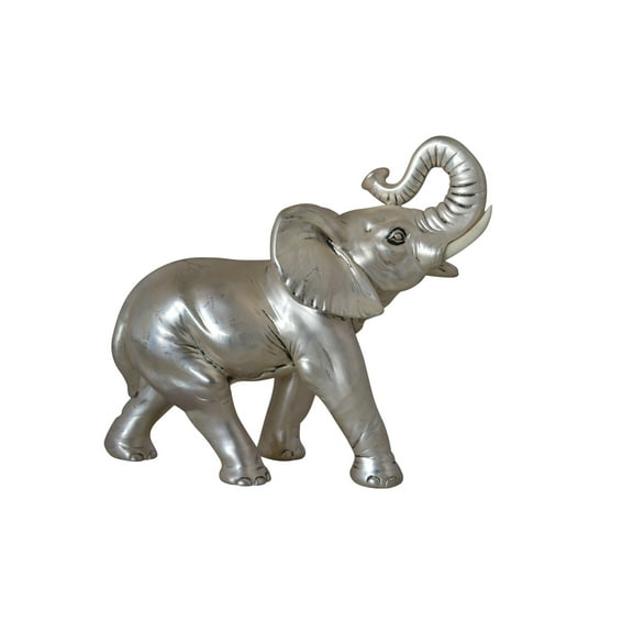 Elephant statue made of resin - Size: 9"L x 4"W x 8"H.
